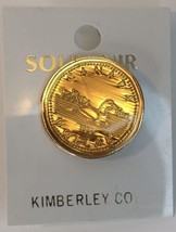 Gold Tone Canadian Dollar Coin Lapel Pin Kimberly Co. Souvenir 1994 - $6.00