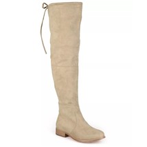 Journee Collection Women Mount Over the Knee Sock Boot Size US 8.5M Taupe - $33.66