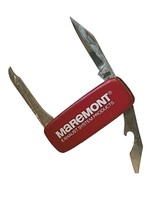 Maremont Exhaust System Products Pocket Knife three 3 blade advertising Red Vtg - £31.61 GBP