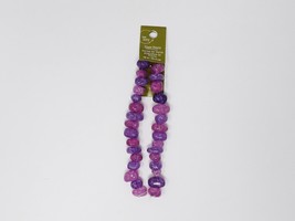 Bead Landing Dyed Purple Crackle Glass Nuggets Fashion Beads - 32 pc - £6.23 GBP