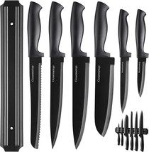 Gourmetop Kitchen Knife Set With No Drilling Magnetic Strip,, Kitchen Essentials - £27.01 GBP
