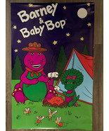 Vintage 1993 Barney &amp; Baby Bop Camping Poster 22.375x34&#39;&#39; Inch NEW - £20.55 GBP