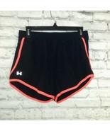 Under Armour Shorts Womens Small Black Neon Athletic Heatgear - £13.45 GBP