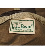 LL Bean thick canvas duck suit bag suitbag NWOT pleather leather cotton - $50.00