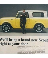 1964 International Harvester Scout Vehicle Advertisement Automobilia DWII20 - €21,70 EUR