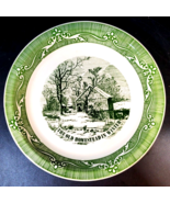 Vintage Authentic Reproduction The Old Homestead In Winter Pie Plate Col... - £23.34 GBP