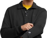 Champion Men&#39;s Powerblend Classic-Fit Long-Sleeve Rugby Shirt in Black-S... - £23.97 GBP