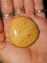 Genuine OCEAN JASPER Palm Stone - Large Tumbled Orbicular Jasper Crystal - £10.35 GBP