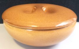 Russel Wright Iroquois (Ripe Apricot) Pinch Lid Vtg Mcm Casual 8&quot; Casserole Dish - £35.00 GBP