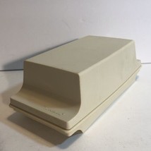 Vintage Tupperware Butter Dish #1512 Almond 2 Stick With Lid Container Keeper - £6.73 GBP