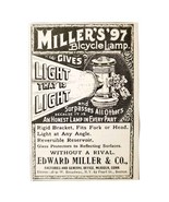 Miller Bicycle Lamp Flash Light 1897 Advertisement Victorian Bikes ADBN1A6 - $27.56 CAD
