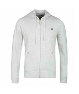 True Religion Classic Logo Zip Up Hoodie Oatmeal XXL NWT - $69.72 CAD