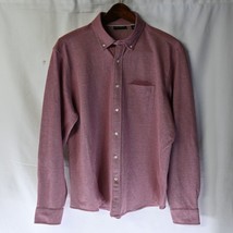 NEW Paul Fredrick Large Red Oxford Button Front Casual L/S Dress Shirt - £15.97 GBP