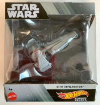 NEW Mattel HMH97 Hot Wheels Star Wars Starship Select SITH INFILTRATOR D... - $38.56