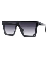 Flach Top Quadratische Sonnenbrille Unisex Futuristisch Boyfriend UV400 - $14.86