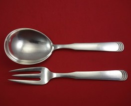 Ripple aka Arvesolv #15 by Hans Hansen Sterling Silver Vegetable Serving Set 2pc - £361.77 GBP