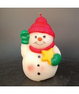 VTG 80&#39;s Hallmark Candle Compliments by Crowning Touch Christmas Snowman... - $8.00
