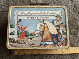 1950&#39;s Roy Rogers W/THERMOS Double R Ranch Unused Metal Lunchbox Lunch Box - £136.46 GBP