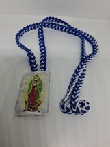 Lady Guadalupe &amp; St Jude Thaddeus Escapulario de Hilo-Knotted - Scapular... - $6.92