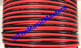 12 Gauge 60&#39; ft SPEAKER WIRE Red Black Cable Car Audio Home Stereo 12V D... - $26.59
