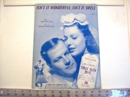 Isn&#39;t It Wonderful, Isn&#39;t it Swell   vintage sheet music 1938  Miller Music - $19.99