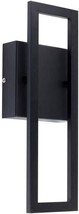Globe Electric McKay 1-Light Black LED Integrated Outdoor Indoor Wall Sc... - $40.19