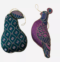Vintage 1984 Avon Gallery Originals Stuffed Brocade Partridge Pear Tree ... - $12.86