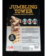 Jumbling Towers 48 Wood Pieces. A Game of Strategy and Nerves New Family... - £11.18 GBP