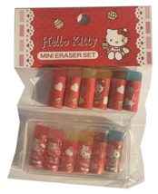 Eraser Hello Kitty Cupcake Mini Set Sanrio USA 2007 School Radiergummi Vintage - £10.44 GBP