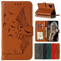 For Samsung S21 S20 FE Note 20 Ultra 10 9 S10 S9 Case Leather Flip Wallet Cover - £43.95 GBP