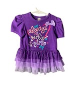 George Girls Infant Baby Size 24 months Tutu Dress Purple Short Sleeve O... - $8.90