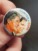 Clinton*Gore Campaign button - portraits - Bill Clinton - Al Gore - £5.13 GBP