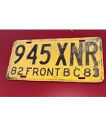 80&#39;s Mexico License Plate 945 XNR FRONT Baja California  Vintage man cav... - $29.69