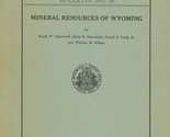 Mineral Resources of Wyoming by Frank W. Osterwald - $11.99