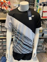 Yonex Men&#39;s Game T-Shirts Tennis Apparel Sports Top Black [US:XS/M] Nwt 10453EX - £54.05 GBP