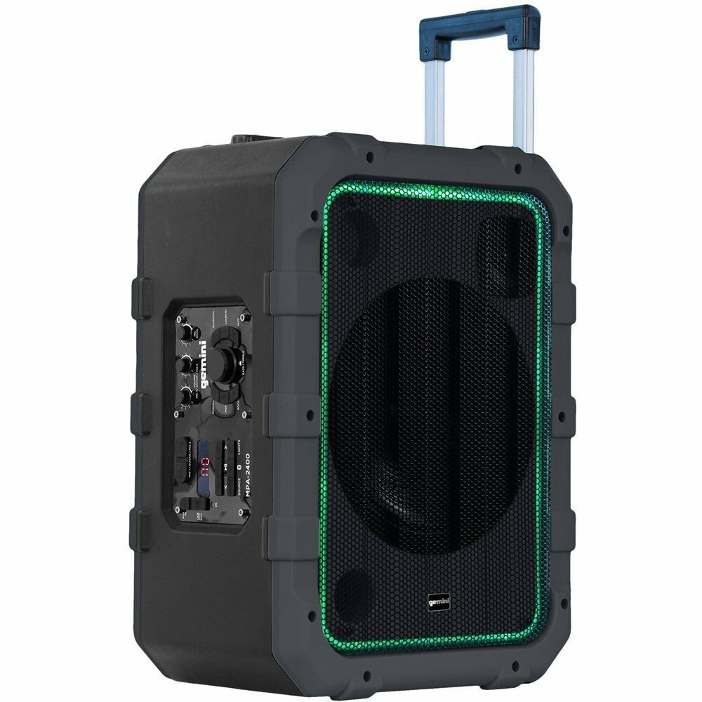 Gemini - MPA-2400 - Portable Rolling Powered Speaker w/ Bluetooth Remote... - $249.95