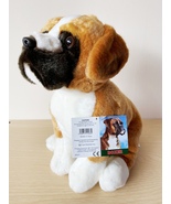 Red and White Boxer dog 12&quot; plushie gift wrapped or not with tag or not - £31.50 GBP+
