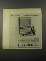1954 RCA Victor Model 21S522 Television Advertisement - Wood from Africa - £14.78 GBP