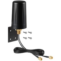 Waterproof 5Dbi 3G 4G/Lte 2X2 Mimo Low Profile Omni-Directional Antenna With 10  - £51.71 GBP