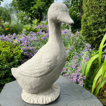 Concrete Goose Garden Statue Outdoor 17&quot; Cement Porch Lawn Ornament Seas... - £113.90 GBP