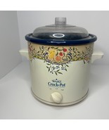 Vintage Rival Crock Pot Slow Cooker Flower Model 3100 3.5 Quart w/ Lid Tested - $45.22 CAD