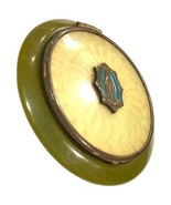 antique vintage rosary case enamel jade - $194.48 CAD