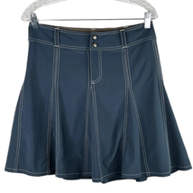 Athleta Whatever Skort Skirt 6 Blue Built In Shorts Zip Pockets - $29.00