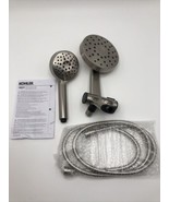 Kohler Adjustable 3in1 Multifunction Shower Head Combo Brushed Nickel PR... - £26.90 GBP