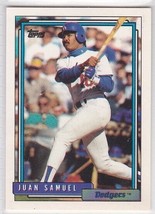 M) 1992 Topps Baseball Trading Card - Juan Samuel #315 - $1.97
