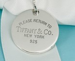 Return to Tiffany Round Tag Pendant or Charm in Sterling Silver - $169.00