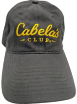 Cabela&#39;s Club Hat Unisex Gray &amp; Yellow Strap Back Baseball  Ball Cap Adj... - $9.90
