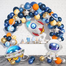 112 Pcs Outer Space Party Decorations Balloon Garland Kit, Space Birthday Party  - £32.04 GBP