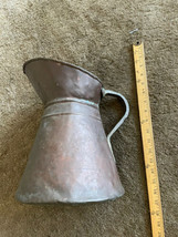 Rustic Primitive Vintage Copper Pitcher Water Jug Hand Wrought Soldered Antique - £53.66 GBP