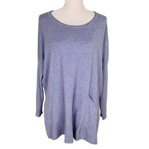 Altar&#39;d State Sweater M/L Tunic Blue Pockets Long Sleeves - £23.11 GBP